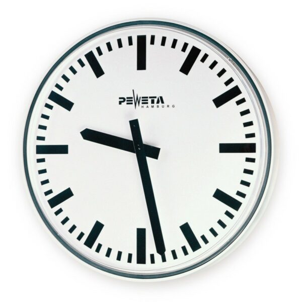 PEWETA 52.750.621 Außenuhr als Funkuhr 230 V, rund, Gehäuse Ø 670 mm, Zifferblätter mit LED-Hinterleuchtung
