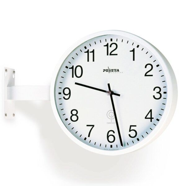PEWETA 51.272.x doppelseitige Funkuhr 1,5 V für innen, Ø 420 mm Wand-/Deckenmontage