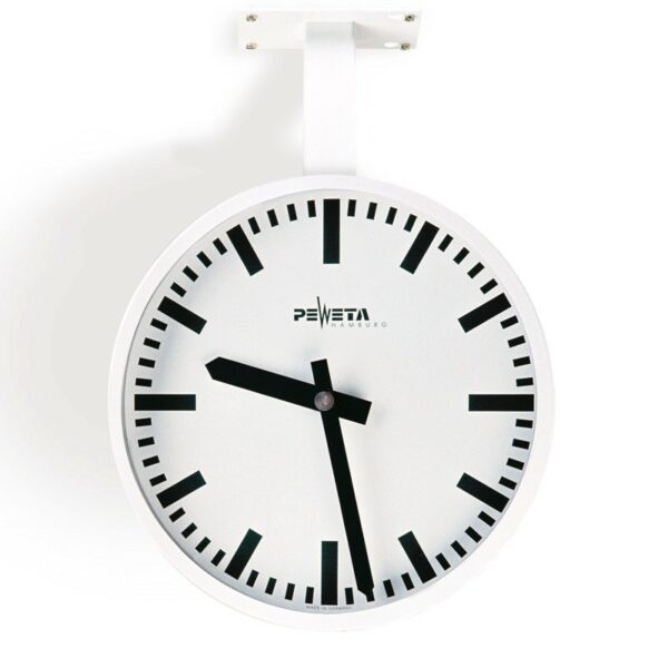 PEWETA 71.272.x doppelseitige Nebenuhr 12 bis 60 Volt, Minutenimpuls, für innen, Ø 320 mm Wand-/Deckenmontage