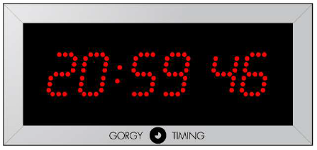 Gorgy Timing LEDI® 5.S einseitige Innenuhr Netzwerkuhr NTP-Synchronisierung