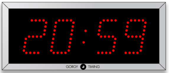 Gorgy Timing LEDI® REVERSO 10 doppelseitige Innenuhr Netzwerkuhr NTP