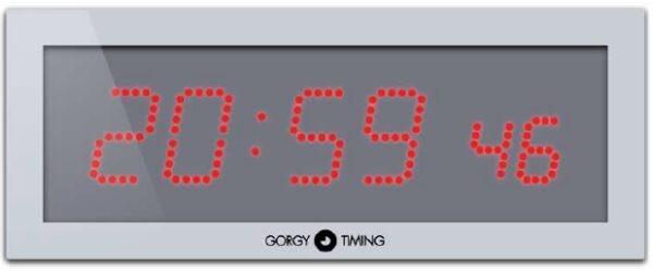 Gorgy Timing LEDI® 7.S einseitige Außenuhr DCF77-Synchronisierung