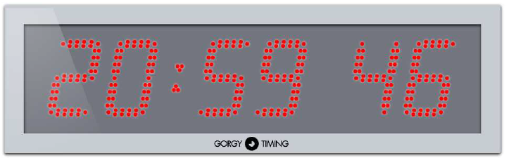Gorgy Timing LEDI® 12.S einseitige Außenuhr DCF77-Synchronisierung