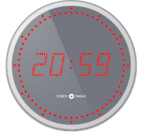 Gorgy Timing LEDI® 12.60 einseitige Innen- oder Außenuhr Netzwerkuhr NTP