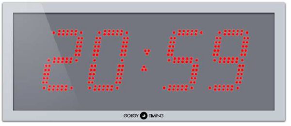 Gorgy Timing LEDI® REVERSO 15 doppelseitige Außenuhr Nebenuhr 24V Minutenimpuls
