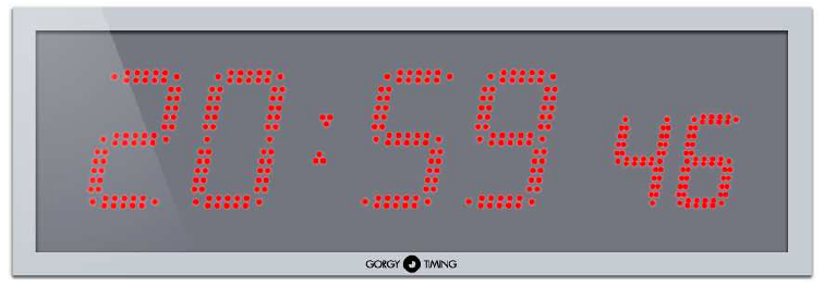 Gorgy Timing LEDI® 15.S einseitige Außenuhr DCF77-Synchronisierung