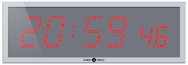 Gorgy Timing LEDI® REVERSO 15.S doppelseitige Außenuhr DCF77-Synchronisierung